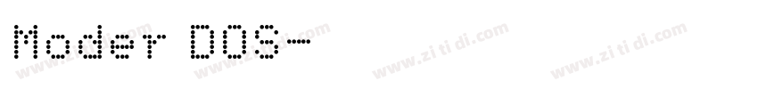 Moder DOS字体转换